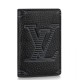 Dettagli perfetti Louis Vuitton Pocket Organizer Taurillon Shadow M80038 Dettagli perfetti Louis Vuitton Pocket Organizer Taurillon Shadow M80038