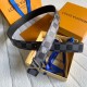 LV LV Initials 40MM Cintura reversibile Damier Graphite MP314V LV LV Initials 40MM Cintura reversibile Damier Graphite MP314V