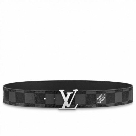 LV LV Initials 40MM Cintura reversibile Damier Graphite MP314V LV LV Initials 40MM Cintura reversibile Damier Graphite MP314V