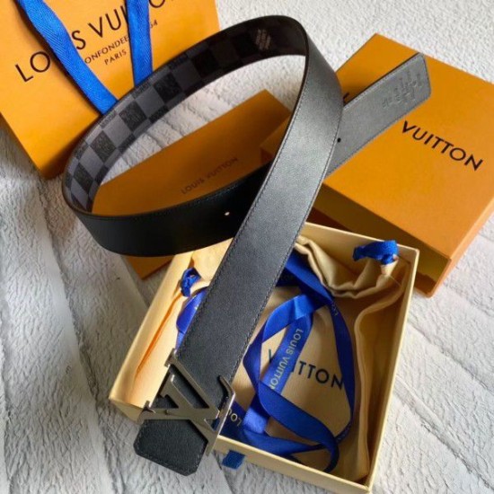 LV LV Initials 40MM Cintura reversibile Damier Graphite MP314V LV LV Initials 40MM Cintura reversibile Damier Graphite MP314V