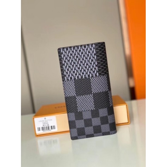 LV Brazza Portafoglio Damier Graphite 3D N60436 LV Brazza Portafoglio Damier Graphite 3D N60436