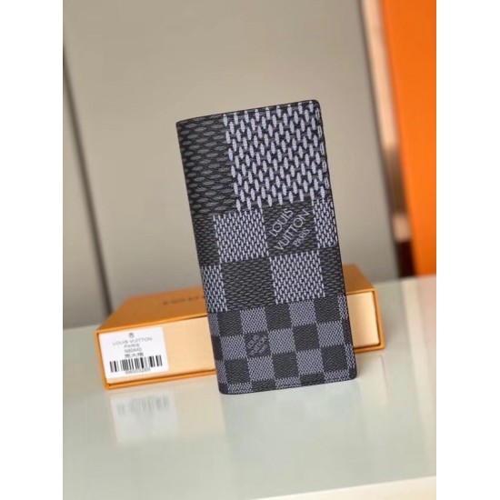 LV Brazza Portafoglio Damier Graphite 3D N60436 LV Brazza Portafoglio Damier Graphite 3D N60436