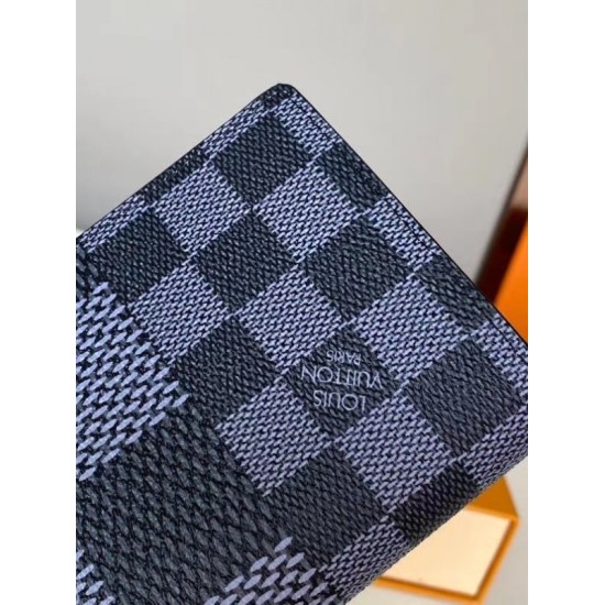 LV Brazza Portafoglio Damier Graphite 3D N60436 LV Brazza Portafoglio Damier Graphite 3D N60436