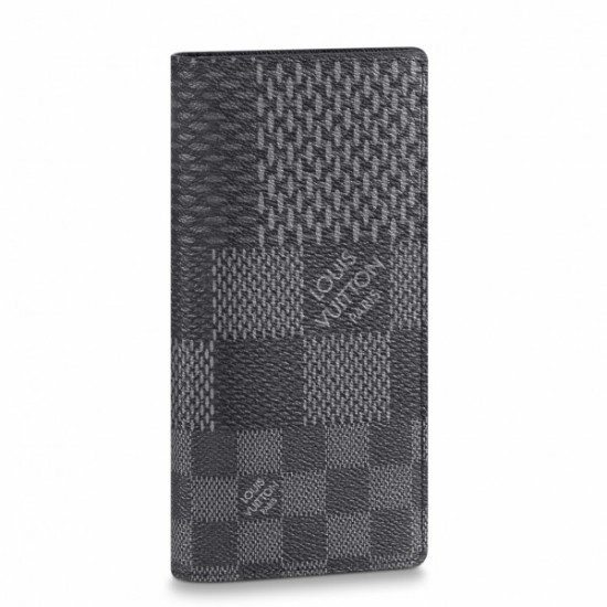 LV Brazza Portafoglio Damier Graphite 3D N60436 LV Brazza Portafoglio Damier Graphite 3D N60436