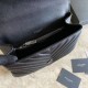 Borsa a tracolla YSL Saint Laurent Medium Envelope Kate Chain Mix Matelasse Nero Argento Borsa a tracolla YSL Saint Laurent Medium Envelope Kate Chain Mix Matelasse Nero Argento