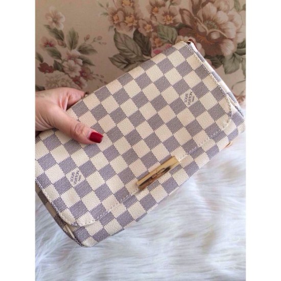 Replica perfette Borse Favorite MM Damier Azur N41275