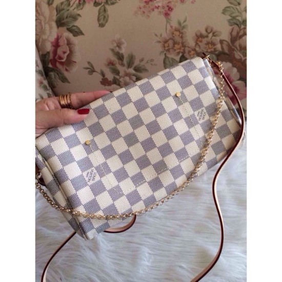 Replica perfette Borse Favorite MM Damier Azur N41275