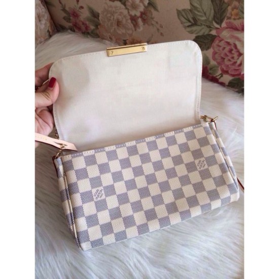 Replica perfette Borse Favorite MM Damier Azur N41275