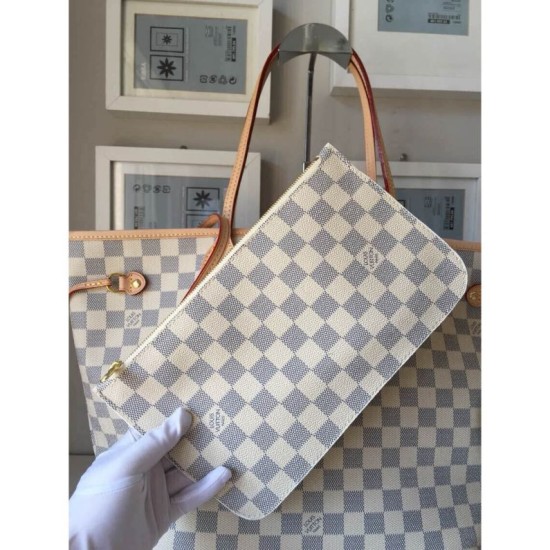 Replica Borse Neverfull GM Damier Azur N41360 Imitazioni Replica perfette Borse Neverfull GM Damier Azur N41360