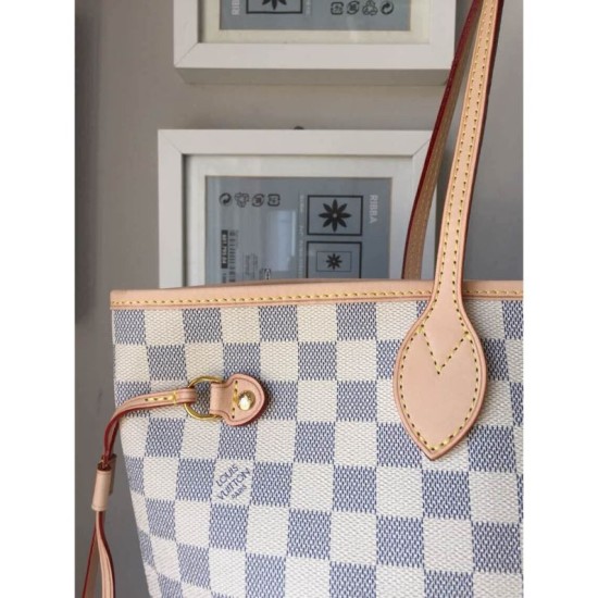 Replica Borse Neverfull GM Damier Azur N41360 Imitazioni Replica perfette Borse Neverfull GM Damier Azur N41360