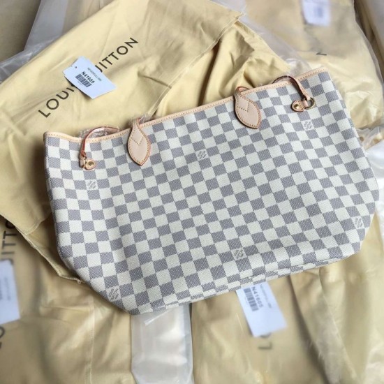 Replica Borse Neverfull MM Damier Azur N41605 Imitazioni Replica perfette Borse Neverfull MM Damier Azur N41605
