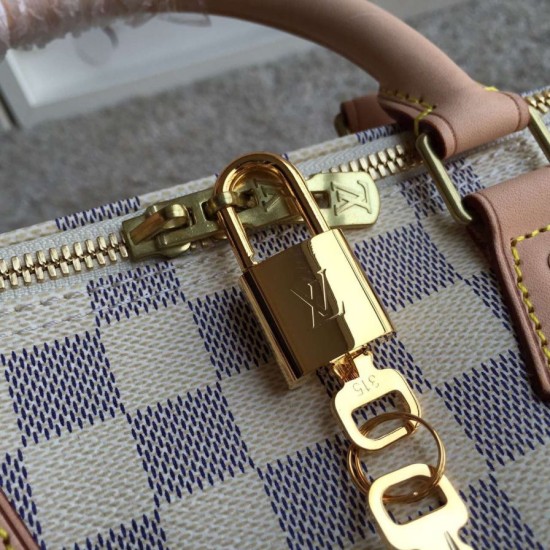Replica Borse Speedy Bandoulière 30 Damier Azur N41373 Imitazioni Replica perfette Borse Speedy Bandoulière 30 Damier Azur N41373