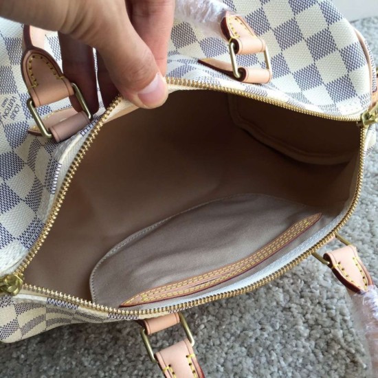 Replica Borse Speedy Bandoulière 30 Damier Azur N41373 Imitazioni Replica perfette Borse Speedy Bandoulière 30 Damier Azur N41373