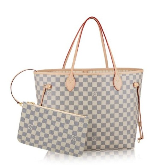 Replica Scontate Borse Neverfull MM Damier Azur N41361 Imitazioni Replica perfette Scontate Borse Neverfull MM Damier Azur N41361
