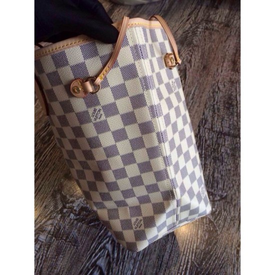 Replica Scontate Borse Neverfull MM Damier Azur N41361 Imitazioni Replica perfette Scontate Borse Neverfull MM Damier Azur N41361