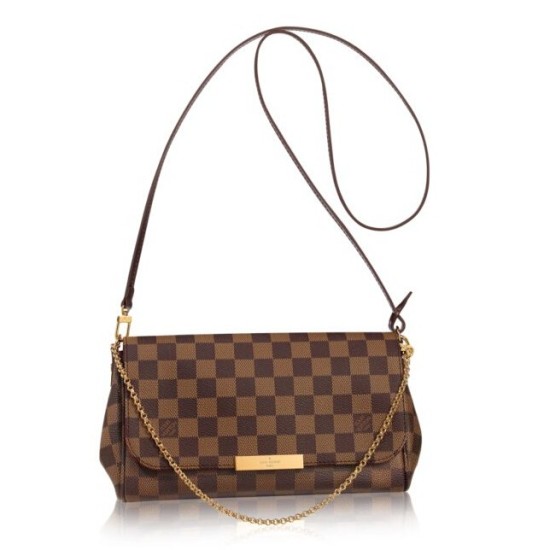 Replica Borse Favorite MM Damier Ebene N41129 Imitazioni Replica perfette Borse Favorite MM Damier Ebene N41129