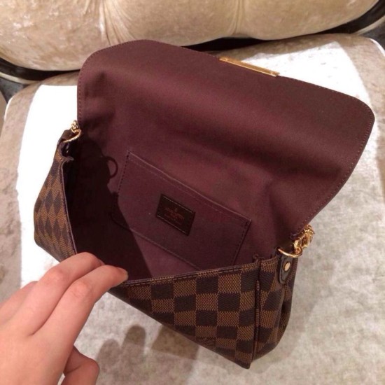 Replica Borse Favorite MM Damier Ebene N41129 Imitazioni Replica perfette Borse Favorite MM Damier Ebene N41129