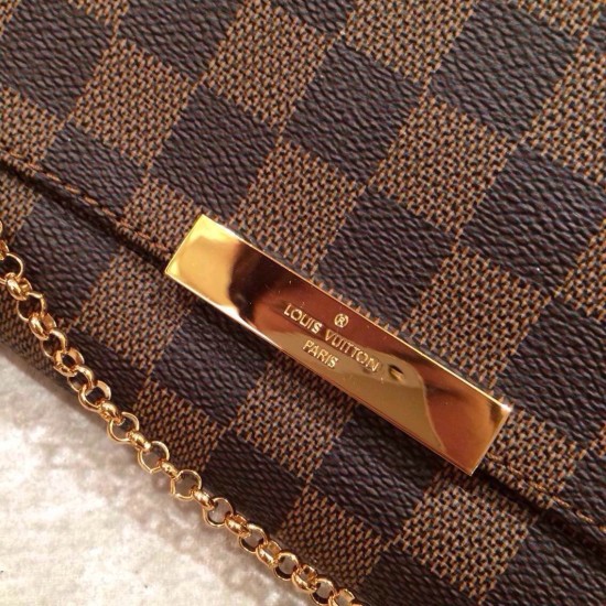 Replica Borse Favorite MM Damier Ebene N41129 Imitazioni Replica perfette Borse Favorite MM Damier Ebene N41129