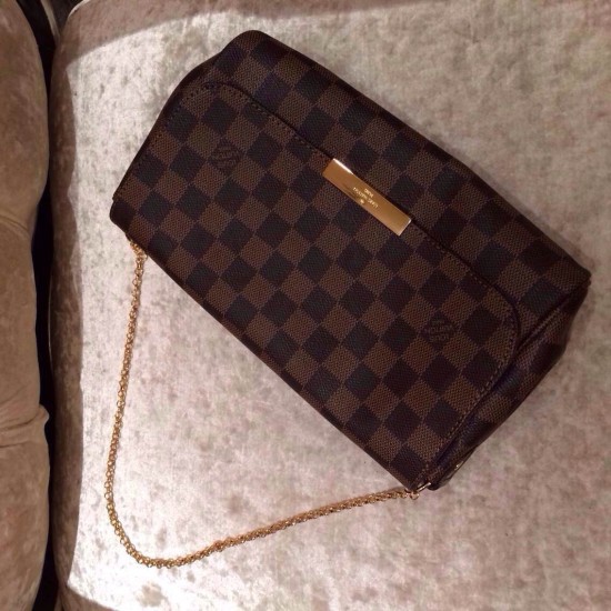 Replica Borse Favorite MM Damier Ebene N41129 Imitazioni Replica perfette Borse Favorite MM Damier Ebene N41129