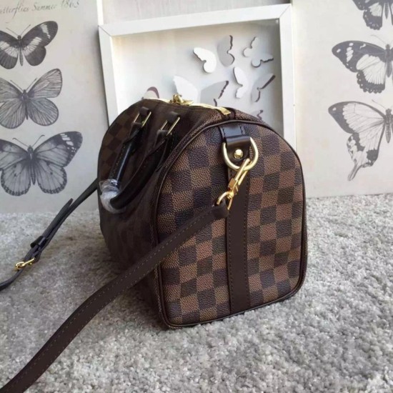 Replica Borse Speedy Bandoulière 25 Damier Ebene N41368 Imitazioni Replica perfette Borse Speedy Bandoulière 25 Damier Ebene N41368