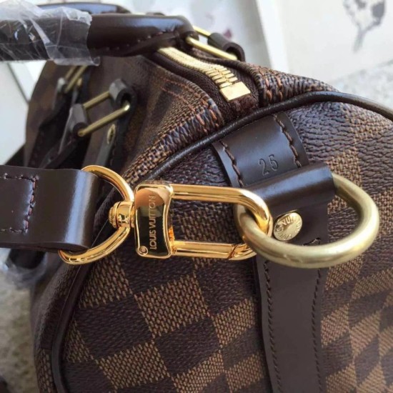 Replica Borse Speedy Bandoulière 25 Damier Ebene N41368 Imitazioni Replica perfette Borse Speedy Bandoulière 25 Damier Ebene N41368