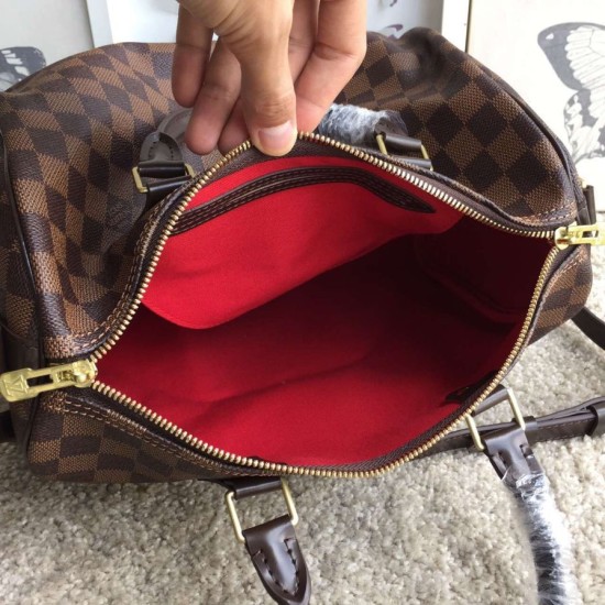 Replica Borse Speedy Bandoulière 30 Damier Ebene N41367 Imitazioni Replica perfette Borse Speedy Bandoulière 30 Damier Ebene N41367
