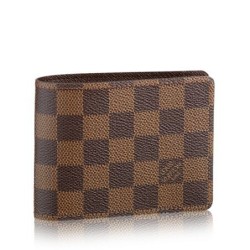 Alta gamma replica Damier Ebene Tela multiplo N60895 Portafoglio imitazioni perfette