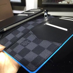 Pari Damier portafoglio Brazzà Cobalt N63243 Pari Damier portafoglio Brazzà Cobalt N63243
