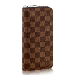 di alta qualit&agrave; Zippy Portafoglio verticale N61207 Damier Ebene