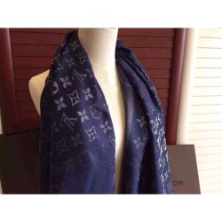 Monogram Blu Scialle M72412 Monogram Blu Scialle M72412