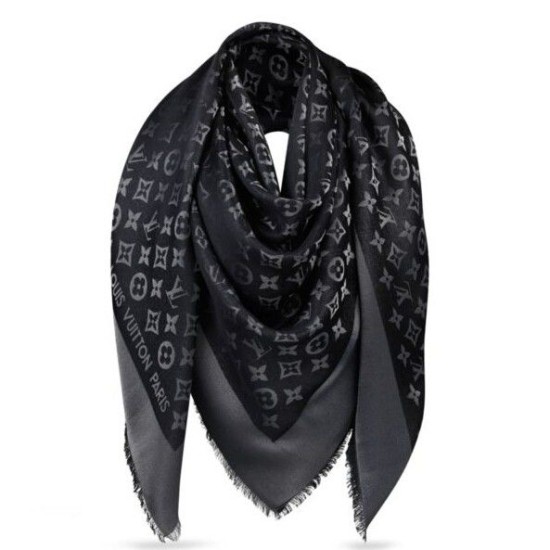 Replica falso Sciarpa Monogram brillare M72252 Nero falso Sciarpa Monogram brillare M72252 Nero imitazioni perfette