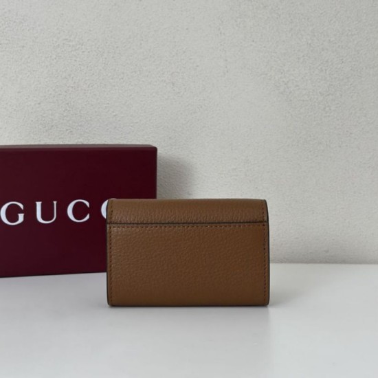 Replica Alta gamma Porta carte Gucci Softbit 828148 Marrone Imitazioni Replica Alta gamma Porta carte Gucci Softbit 828148 Marrone