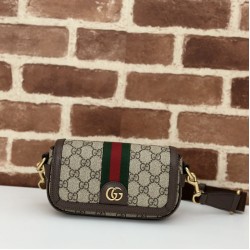 Replica Borsa mini Gucci Ophidia 795466 marrone