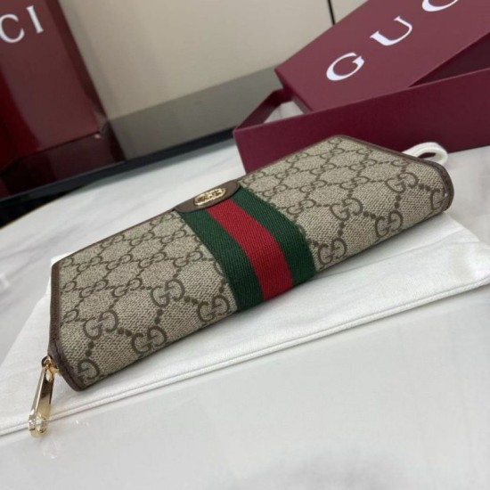 Replica Alta gamma Portafoglio Gucci Ophidia con cerniera 838484 marrone Imitazioni Replica Alta gamma Portafoglio Gucci Ophidia con cerniera 838484 marrone