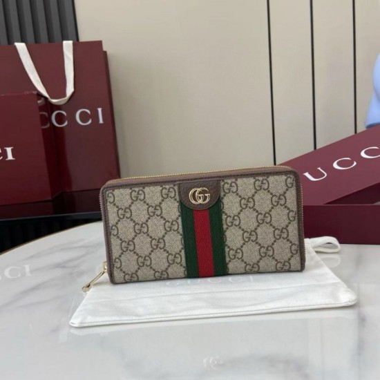 Replica Alta gamma Portafoglio Gucci Ophidia con cerniera 838484 marrone Imitazioni Replica Alta gamma Portafoglio Gucci Ophidia con cerniera 838484 marrone