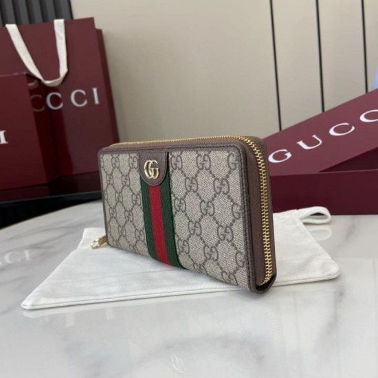 Replica Alta gamma Portafoglio Gucci Ophidia con cerniera 838484 marrone Imitazioni Replica Alta gamma Portafoglio Gucci Ophidia con cerniera 838484 marrone