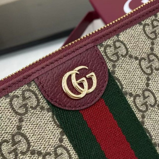 Replica Alta gamma Portafoglio Gucci Ophidia con cerniera 838484 rosso Imitazioni Replica Alta gamma Portafoglio Gucci Ophidia con cerniera 838484 rosso