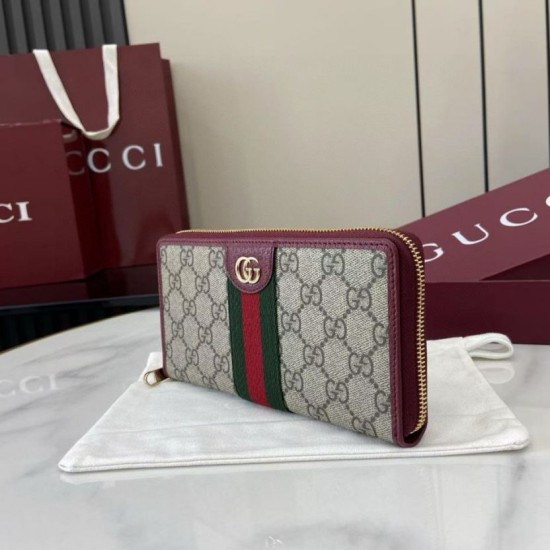 Replica Alta gamma Portafoglio Gucci Ophidia con cerniera 838484 rosso Imitazioni Replica Alta gamma Portafoglio Gucci Ophidia con cerniera 838484 rosso
