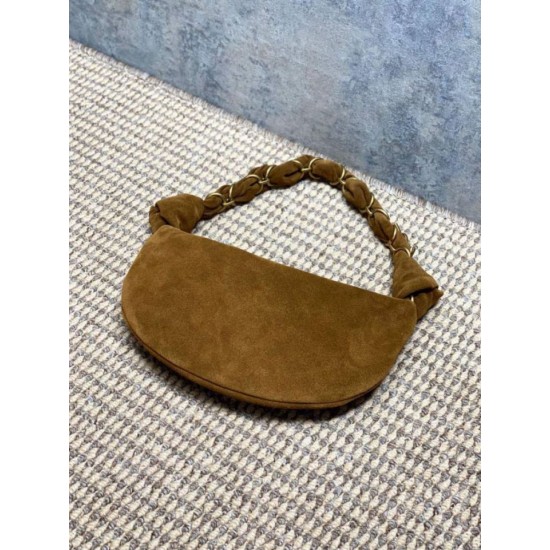 Replica Borsa hobo YSL Saint Laurent Amalia pelle scamosciata caramello Imitazioni Replica Borsa hobo YSL Saint Laurent Amalia pelle scamosciata caramello