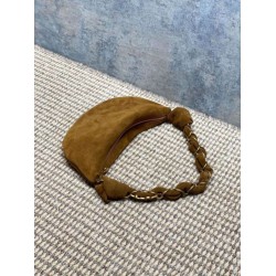 Borsa hobo YSL Saint Laurent Amalia pelle scamosciata caramello Borsa hobo YSL Saint Laurent Amalia pelle scamosciata caramello
