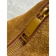 Replica Borsa hobo YSL Saint Laurent Amalia pelle scamosciata caramello Imitazioni Replica Borsa hobo YSL Saint Laurent Amalia pelle scamosciata caramello
