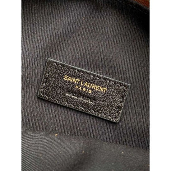 Replica Borsa hobo YSL Saint Laurent Amalia pelle scamosciata caramello Imitazioni Replica Borsa hobo YSL Saint Laurent Amalia pelle scamosciata caramello