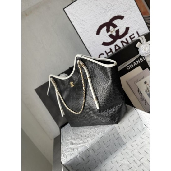 Replica Borse Chanel Maxi Shopping Tote Piccola/Grande AS5463 Rafia/Vitello Nero/Bianco Imitazioni Replica Borse Chanel Maxi Shopping Tote Piccola/Grande AS5463 Rafia/Vitello Nero/Bianco