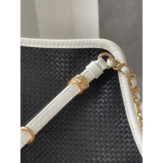 Replica Borse Chanel Maxi Shopping Tote Piccola/Grande AS5463 Rafia/Vitello Nero/Bianco Imitazioni Replica Borse Chanel Maxi Shopping Tote Piccola/Grande AS5463 Rafia/Vitello Nero/Bianco