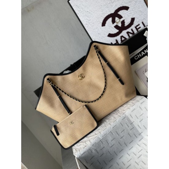 Replica Borse Chanel Maxi Shopping Tote Piccola/Grande AS5463 Rafia/Vitello Marrone/Nero Imitazioni Replica Borse Chanel Maxi Shopping Tote Piccola/Grande AS5463 Rafia/Vitello Marrone/Nero