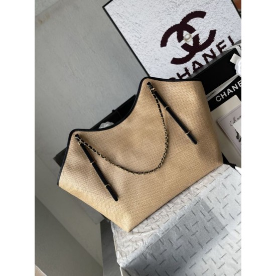Replica Borse Chanel Maxi Shopping Tote Piccola/Grande AS5463 Rafia/Vitello Marrone/Nero Imitazioni Replica Borse Chanel Maxi Shopping Tote Piccola/Grande AS5463 Rafia/Vitello Marrone/Nero