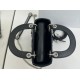 Replica Borsa Dior Mini Lady Dior Arco con ciondoli D.I.O.R neri hardware argento Imitazioni Replica Borsa Dior Mini Lady Dior Arco con ciondoli D.I.O.R neri hardware argento