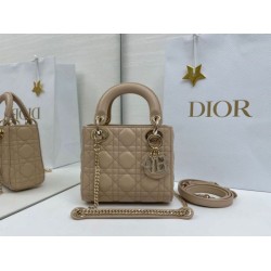 Borse Dior Mini Lady Dior Arco con ciondoli D.I.O.R  Beige