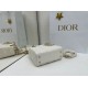 Replica Borse Dior Mini Lady Dior Arco con ciondoli D.I.O.R  bianco hardware dorato