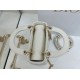 Replica Borse Dior Mini Lady Dior Arco con ciondoli D.I.O.R  bianco hardware dorato